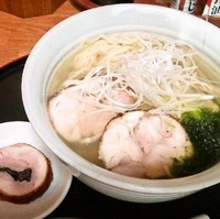 「特製塩ラーメン+餃子(750円+350円)」@奥州白河ラーメン ○政の写真