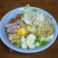 「Ｇまぜそば中盛（１．５玉）」@横浜家系ラーメン 二代目 肉そば家の写真