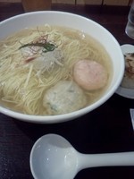 「あら炊き塩らーめん〜焼おにぎり付き編〜」@麺屋 海神の写真