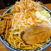 「エビ辛し汁なし中華そば￥７００＋大盛り￥５０」@浜屋 五反田店の写真