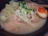 「鶏白湯ラーメン（太麺）＋肉増し」@麺酒家 二代目 まんてんの写真