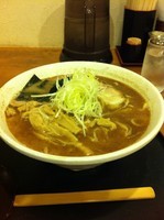 「中華そば・太麺（大盛/油抜き）＋穂先メンマ」@くりの木 加須店の写真