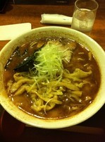 「中華そば・太麺（大盛/油抜き）＋穂先メンマ」@くりの木 加須店の写真