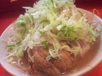 「ラーメン豚なし＋豚3枚（ヤサイ・ニンニク・ネギ）」@ちばからの写真