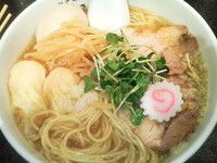 「大盛!特製中華そばしお」@江戸前煮干中華そば きみはん 五反田店の写真