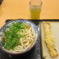 「かけうどん（２８０円）＋ちくわ天（１００円）」@瀬戸うどん 竜ヶ崎馴柴店の写真
