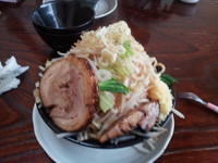 「野菜ラーメン大盛+ニンニク増し」@麺屋 一心の写真