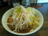 「【限定】スキヤキラーメン880円（ニンニク）＋ビール2本」@ラーメンアキラの写真