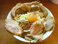 「まぜそば 焼豚増し」@らーめん キラリの写真