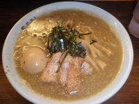 「鶏煮干そば（７００円）味玉・クーポン（０円）」@東京煮干中華そば 三三㐂 大森の写真