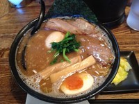「ラーメン・並＋煮玉子（￥650＋￥100）」@らーめん風車の写真