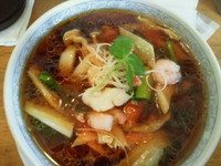 「龍鳳麺 800円、ホットコーヒー（サービス）」@中華料理 龍鳳園の写真