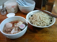 「味玉つけめん+チャーシュー+辛エビ」@三竹寿の写真