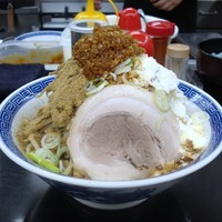 「まぜそば」@東葛MARUKAKU 南柏店の写真