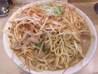 「もっちゃん味噌らーめん・唐辛子ねぎ￥200（麺固め）」@ラーメンはましょうの写真