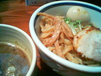 「特濃つけ麺＋煮玉子（￥７５０＋￥１００）」@大八車の写真