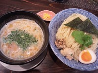 「【限定】軍鶏白湯つけそば￥800＋大盛り￥100」@麺や 蒼 AOIの写真
