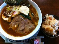 「洋風ラーメン（かやくごはん付き）」@Piatteの写真