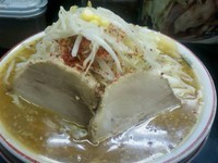 「味噌らぁめん（ヤサイ、ニンニク）750円＋カレー50円」@らぁめん 元気の源の写真