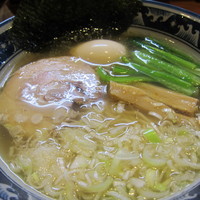 「龍神塩らーめん(550円)+味付玉子(100円)」@龍神麺 牛久店の写真
