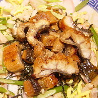 「うなぎのまぜそば 850円」@本家大黒屋本舗 平井店の写真