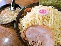 「醤油つけめん（菅野イチオシ麺）＋中盛」@麺屋 猪貴 -CHOKI-の写真