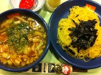 「つけめん(1.5玉、温)」@どうとんぼり神座 新宿店の写真