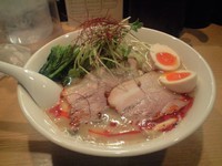 「たっぷりきのこ白味噌ラーメン＋味玉＋ほうれん草（1000円）」@麺処美空の写真