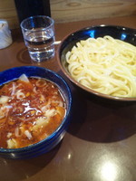 「辛肉もりそば」@UNDER GROUND RAMENの写真