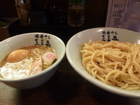 「つけめん煮番搾り＋味玉」@東京煮干中華そば 三三㐂 大森の写真