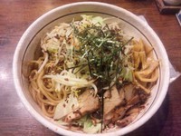 「まぜそば￥750＋大盛り(メルマガサービス)」@あさか 麺工房、 朝霞本店の写真