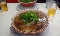 「ミニラーメン＋ビール」@本家第一旭 たかばし本店の写真