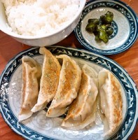 「熟成豚骨しおらーめん+ぎょうざセット(650円+300円)」@龍神麺 牛久店の写真