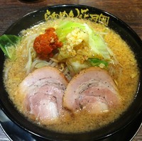 「BLACK DEVIL（￥800）」@らあめん花月嵐 BLACK&MONSTER 阪急高槻市駅店の写真