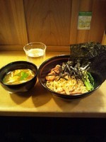 「味噌つけめん800円+海苔100円」@麺創房 玄 五反田本店の写真