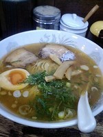 「あっさりエビ塩720円（鶏+煮干+鰹）」@長州 風の子ラーメンの写真