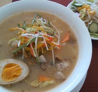 「安養寺らーめん　（ミニサラダ付き）」@ベーカリーテラス ポアンの写真