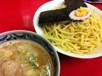 「極濃魚貝つけめん（大盛）　785円＋100円」@鶏白湯らーめん おび屋 牛久店の写真