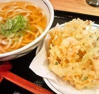 「海老かき揚げうどん(480円)」@ウエスト 鎌ヶ谷店の写真