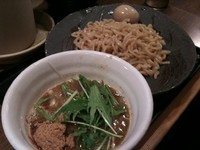 「つけ麺（中）240g 太麺 740円」@節の写真