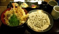 「6種盛天丼セット（1300円）」@信州手打蕎麦処 くるみ庵の写真