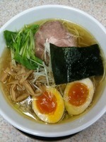 「地鶏だし淡麗塩soup＋半熟玉子1/2」@Soupの写真