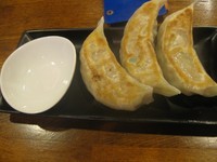 「バカつけ麺720円＋ジャンボ餃子３個(クーポンで無料)」@つけ麺 らーめん バカ野郎の写真