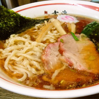 「中華そば￥６５０＋そぼろご飯￥１００（ランチタイム）」@青竹平打ち中華そば 麺壱吉兆の写真