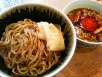 「炎のつけめん大盛300g5辛(800円)」@ラーメン凪 炎のつけめん 西新宿店の写真