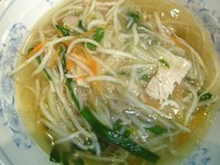 「もやしラーメン（塩）」@中華料理 嵐山の写真