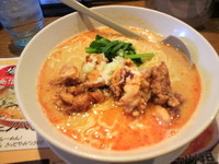 「鶏カツ坦々麺(大盛）880円」@よってこや 恵比寿本店の写真