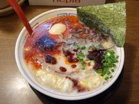 「赤潮豚骨らーめん（700円）＋味付玉子（100円）」@節の写真