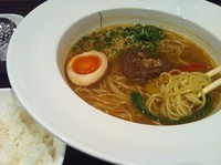 「塩カリー麺（ミニライス付き） 780円」@麺’s ら.ぱしゃ 水戸店の写真