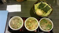 「つけ麺味くらべ3種盛り」@めん屋 桔梗の写真